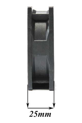8Cm Kasa Fanı Siyah 80 x 80 x 25Mm Kasa Soğutucu Fan Sessiz