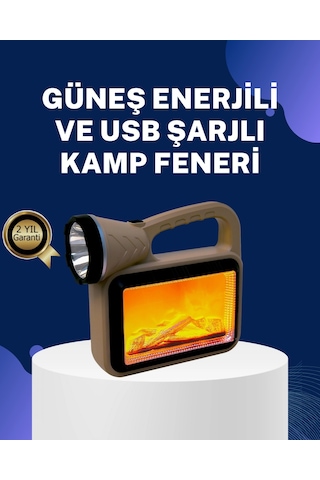 Mey İthalat Solar Alev Lambası Kamp, Bahçe Ve Dış Mekan İçin
