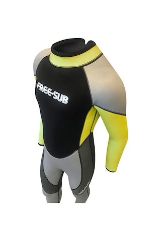 Free-Sub 5mm Çocuk Scuba Tüplü Dalış Elbisesi Wetsuit Yellow