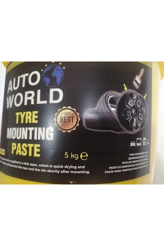 Auto World Lastik Montaj Kremi 5kg Sarı Krem