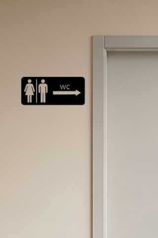Wc Tabelası, Tuvalet Levhası, Kadın Erkek Tabela, Yönlendirme Levhaları 60