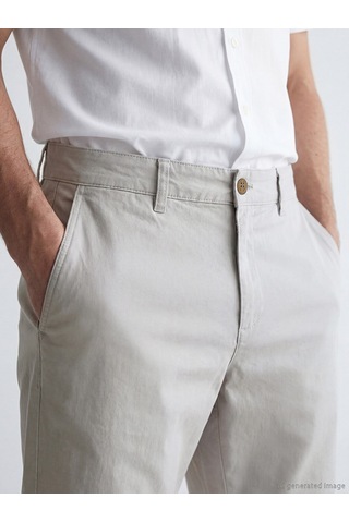 Lcwaıkıkı Classic Gri Standart Kalıp Erkek Gabardin Şort