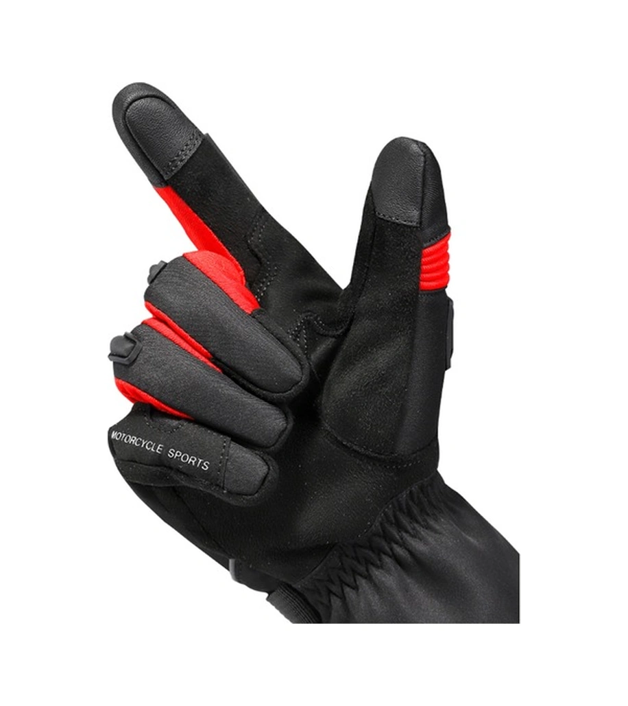 Fortunelane Kışlık Motosiklet Eldiveni - Dokunmatik Ekran Uyumlu, Su Geçirmez, Siyah Xl Boy