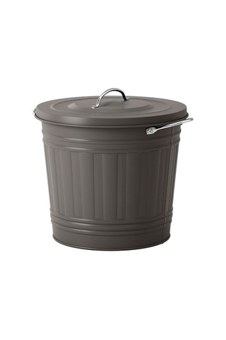 Ikea Knodd Çöp Kutusu, Gri, 16 Lt, Kapaklı