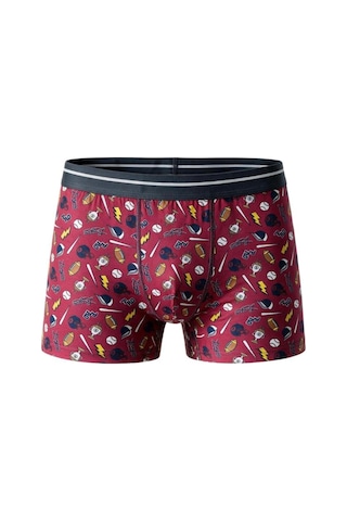 Trendybee Erkek Çocuk Eğlenceli Desenli Esnek Penye Pamuklu Boxer 6'lı Set Desenli-1 Desenli-1