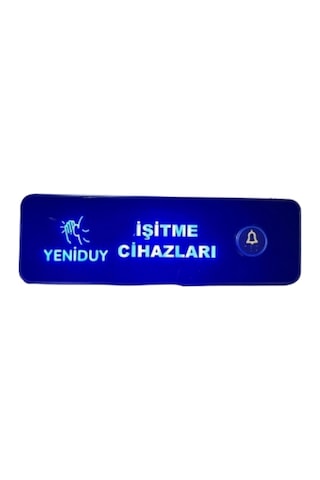 Logolu Led Işıklı Isimli Dekoratif Kapı Zili Butonu