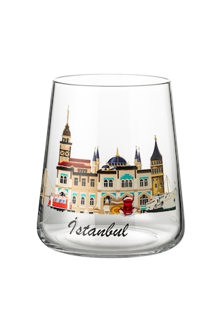 Madame Coco İstanbul City 2'li Su Bardağı Seti - Şeffaf 8684427278451 Çok Renkli