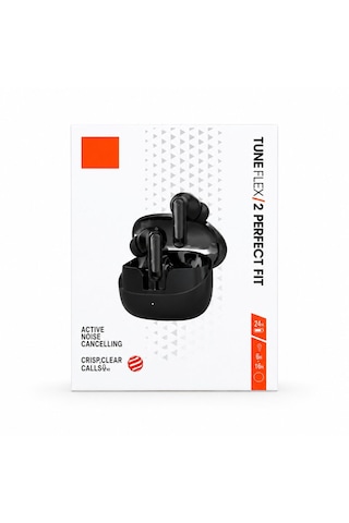Flayse Tune Flex 2 Kablosuz Kulaklık Aktif Gürültü Engelleme 24 Saat Pil Ömrü - Siyah