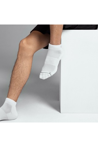 Skycity Antibakteriyel Spor Çorabı - Yüksek Oranlı Pima Pamuk, Aaa Antibakteriyel, Açık Hava Teli Desen, Yumuşak Amortisör, Siyah, Beden L Siyah