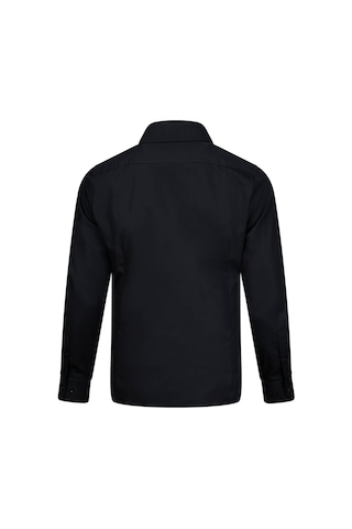 Hatemoğlu Siyah Slim Fit Slim Yaka Pamuklu Uzun Kollu Gömlek Siyah