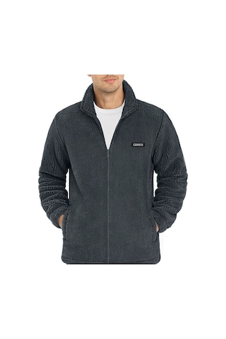 Genius Store Oversize Peluş Sweatshirt Erkek Polar Sweatshirt Erkek Sweatshirt Oversıze-peluss füme