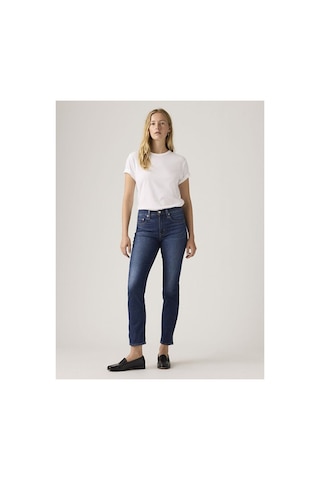 Levi's 724 High Rise Straight Lightweight Kadın Jean Pantolon - What Else Cool-24657 Dark İndigo - Worn İn