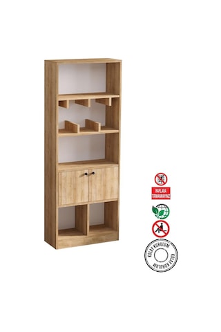 Decormet Marisa Kitaplık Safir Meşe Diğer