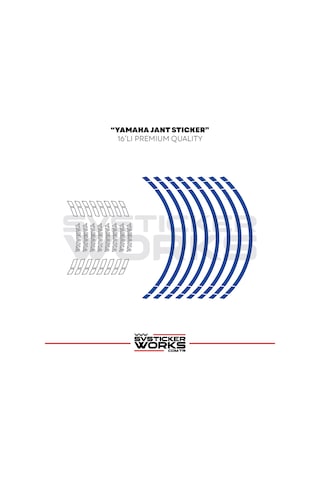 Yamaha Jant Sticker Seti Yüksek Kalite 16lı Jant Set Yamaha Uyumlu 37859164