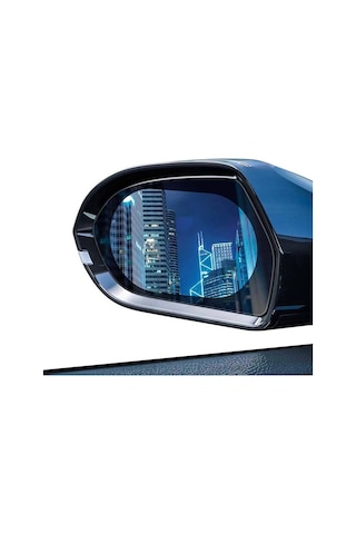 Baseus 95x95mm Araç Oto Yan Dikiz Ayna Yağmur Su Kaydırıcı Sis Önleyici Film 2 Adet Set- 5775 1