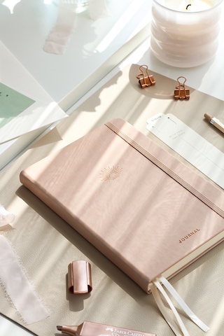 A5 Bullet Journal Noktalı Defter 140 Gr. 80 Yaprak Cappuccino Sütlü Kahve