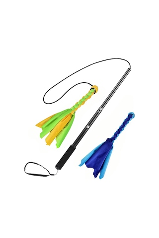 Lemestar Esnek Uzatabilir Köpek Antrenman Çubuğu - Siyah, Alüminyum Gövde, Kauçuk Sap, Diş Temizleme Ve Enerji Tüketimi İçin İç/ Dış Mekan Uygun