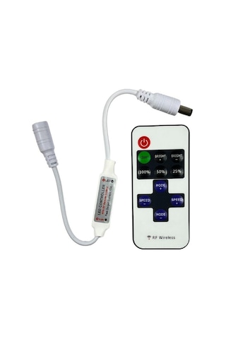 Rf Uzaktan Kumandalı Şerit Led Dimmer Led Işık Kontrolü 12v/24v 1 Adet