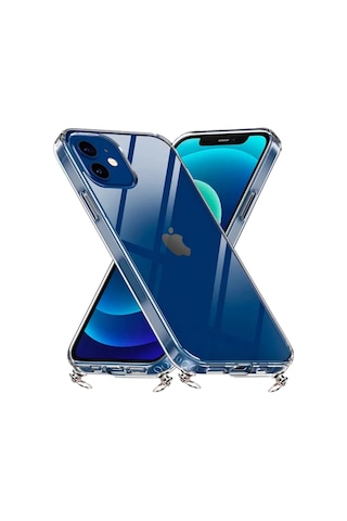 Hippi Apple Uyumlu iPhone 13 Pro Darbe Emici Şeffaf Sert Silikon Telefon Kılıfı Beyaz - Şeffaf