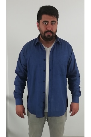 Tousus Regular Fit Pitikareli Vual Erkek Gömlek Kls-4020-tss Lacivert