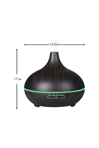 Robeve 550 ml Otomatik Hava Nemlendirici Buhar Makinesi Oda Nemlendirici Aroma Difüzör - Açık Kahverengi