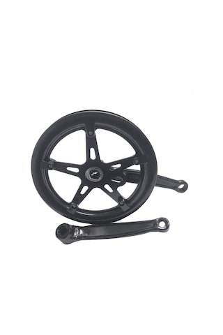 Dinosaurs 46t Yol Bisikleti Krank Seti Tek Hız 170mm Bisiklet Aynakol Içi Boş Diş Plakası Bisiklet Krank Seti Dişli Bisiklet Aksesuarları Altın