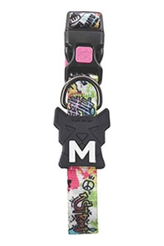 M-pets Urban Style Graffiti Köpek Boyun Tasması Small 22,9x35,6 Cm 244-58059.02 Çok Renkli