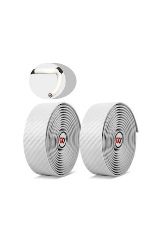 Artfulabode Yol Tutuş Sönümleme Şok Sertlik Şeridi Şeridi Şeridi Pu Pratik Kayışı Karbon İçin Geçirmez Fiber Eva El Deseni Bisikleti Beyaz Bar Anti-titreşim Zw Beyaz