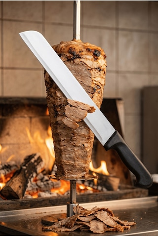 Sürmene Döner Kesme Bıçağı Kaşar Ve Kavurma Bıçak Paslanmaz Çelik 47 Cm Sürbisa 61632