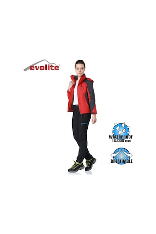 Evolite Diva Bayan 3in1 Gri/kırmızı Mont Kırmızı