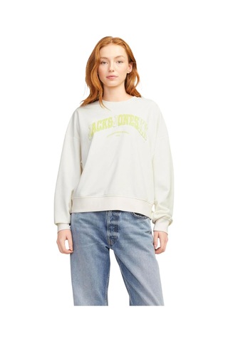 Jack & Jones Kadın Sweatshirt 12264230 Vanilya
