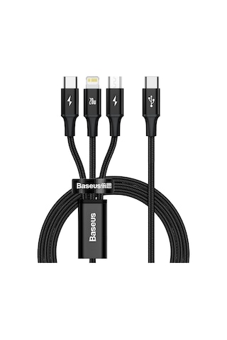 Baseus Rapid 3 in 1 20 W Şarj Kablosu 150 CM