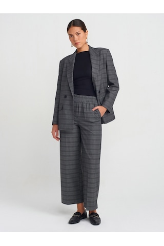 Dilvin 71579 Geniş Bacak Pantolon Gri