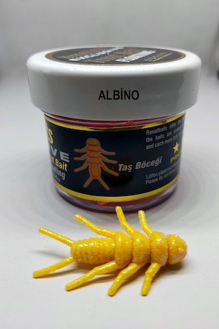 Renatbaits Peynir Kokulu Yüzen Silikon Taş Böceği Alabalık Yemi