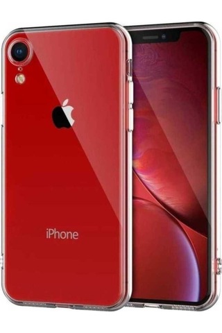 Apple Uyumlu iPhone Xr 6.1 Kılıf Zore Kamera Korumalı Süper Silikon Kapak Renksiz