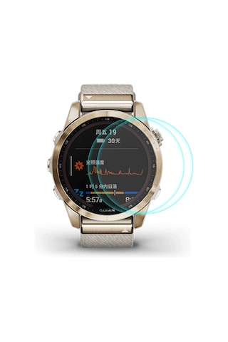Garmin Fenix 7s İçin 2 Adet Enkay 0.2mm 9h Temperli Cam Ekran Koruyucu Film İzle