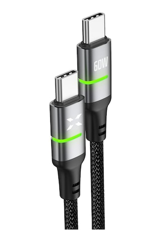 Xenon Smart Type C Hızlı Şarj Kablosu Type-c To Type-c, 60w, 480 Mpbs, 2m, Pd, Örgü, Led Göstergeli X6422