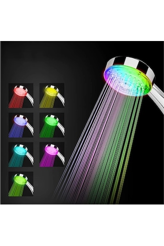 Monyee Banyo Duşu Başlığı, Led Otomatik Renk Değiştirme, Su Enerjisi İle Çalışır, Yüksek Basınçlı, Su Tasarruflu, Negatif İyon Korumalı, Dayanıklı Abs Malzeme Diğer