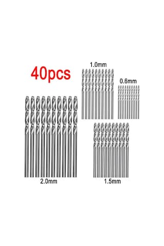 Suofeng 40 Adet Hss Minik Matkap Ucu Seti - Mermer Delme İçin Hızlı Çelik Matkap Uçları
