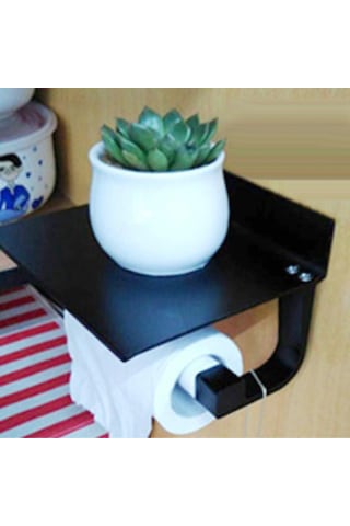 Homyl 3'ü 1 Arada Kağıt Mendil Havluluk Banyo Tuvalet Siyah