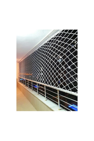Balkon Güvenlik Ağları 6 MM İp Kalınlığı 10 CM x 10 CM Göz Aralığı