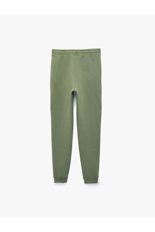 Koton Şardonlu Cepli Jogger Eşofman Altı Haki 7wkb40015tk