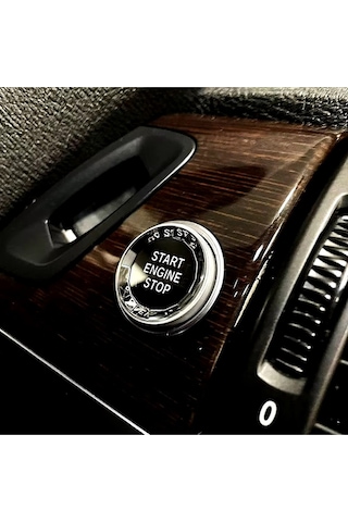 Bmw X1 Serisi E84 Kristal Start Stop Tuşu Gümüş 2009-2015