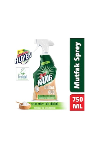 Cillit Bang %100 Doğal Güç Banyo Temizleyici Yağ Ve Kir Sökücü Karbonatlı Sprey 750 ML