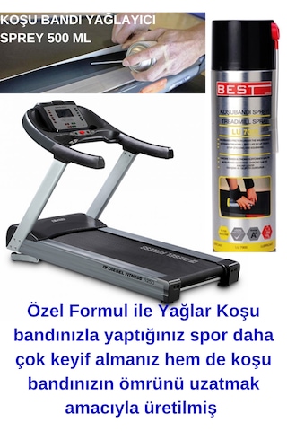 500ml - Koşu Bandı Aşınma Önleyici Dayanıklı Formül Silikon Sprey Yüksek Yağlama