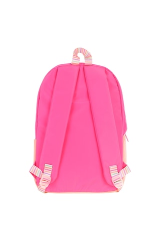 Kaukko Quick Kız Çocuk Üç Bölmeli Pembe Turuncu Kapitone Detaylı Okul Sırt Çantası - K1789 Pembe - Turuncu