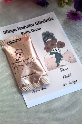 Kurukahveci Mehmet Efendi 8 Mart Kadınlar Günü Hediye Türk Kahvesi Jelatinli 25 x 6 G