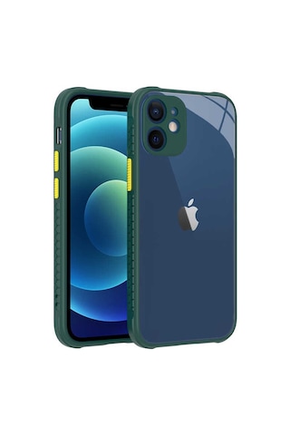 Apple Uyumlu iPhone 12 Mini Uyumlu Kaff Kılıf-koyu Yeşil Koyu Yeşil -