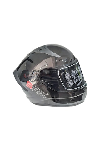 Mts Pro 801 Güneş Gözlüklü Motosiklet Kaskı Parlak Siyah