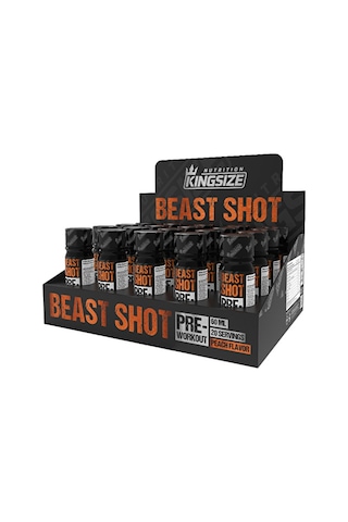 Kingsize Nutrition Beast Shot Pre-workout 60 Ml 20 Adet - Şeftali